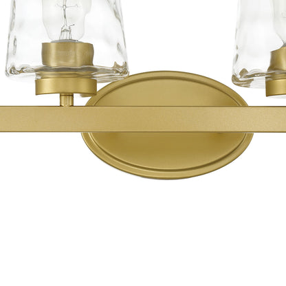 Mid-century Modern 6-light LED Dimmable Bathroom Vanity Light with Art Glass - 51 inches