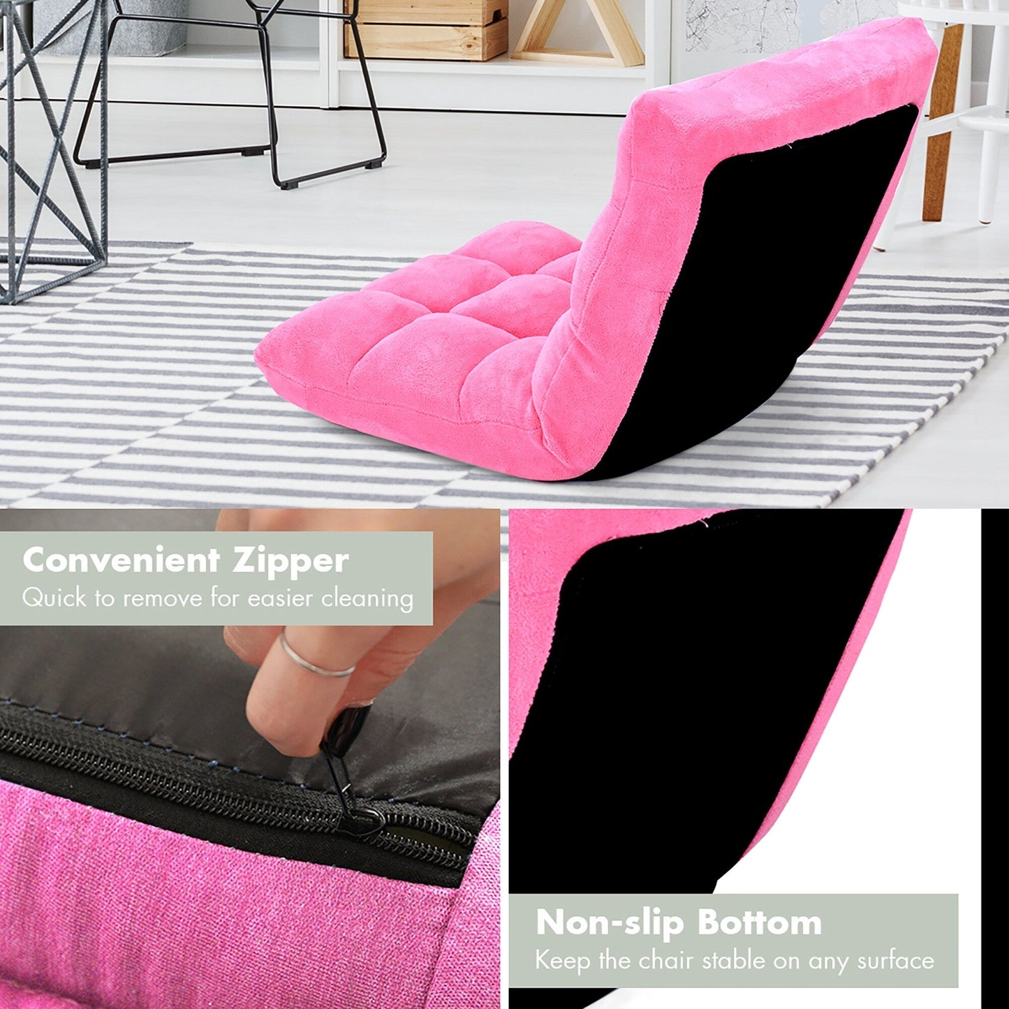 Adjustable Floor Sofa Couch Multifunctional Lazy Sofa Sleeper Bed
