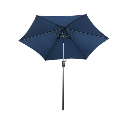 Ainfox 7.5ft Patio Umbrella Outdoor Umbrella Tilt Multi-color Without Base