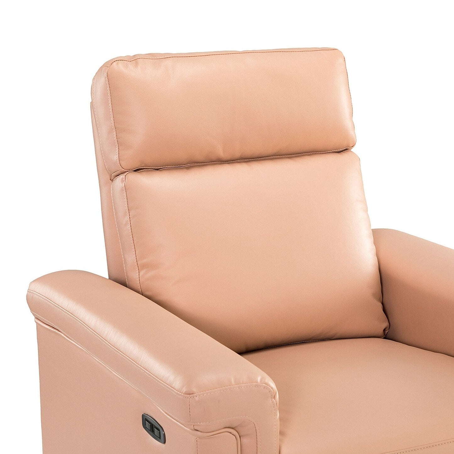 Alicia 34.65 Wide Contemporary Classic Genuine Leather Power Recliner With USB Port (Set of 2)