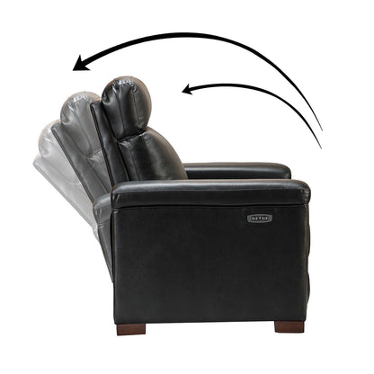 Alicia 34.65 Wide Contemporary Classic Genuine Leather Power Recliner With USB Port (Set of 2)