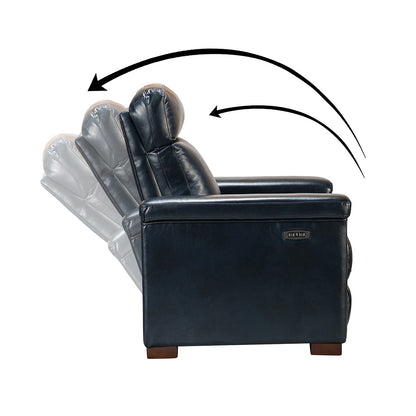 Alicia 34.65 Wide Contemporary Classic Genuine Leather Power Recliner With USB Port (Set of 2)