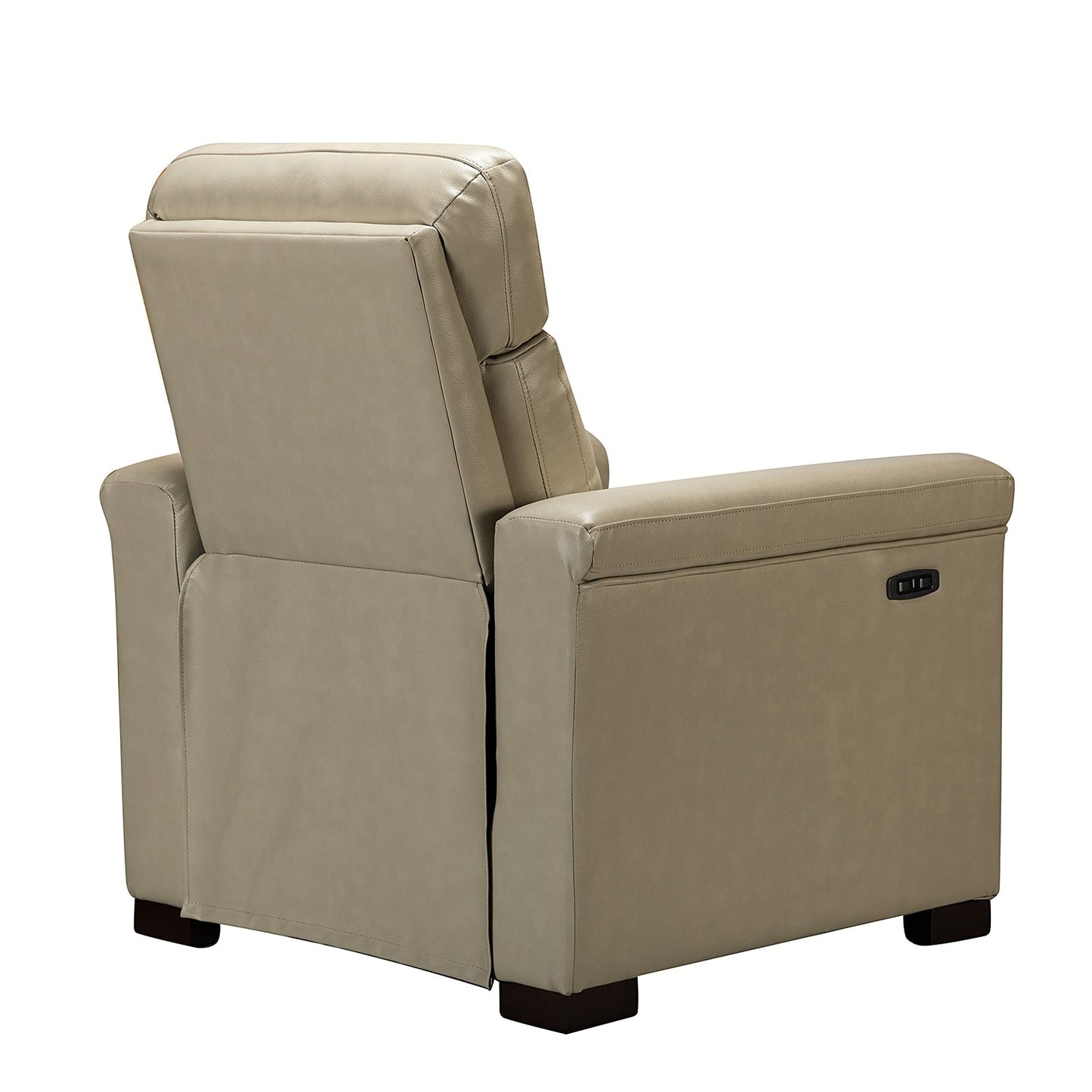 Alicia 34.65 Wide Contemporary Classic Genuine Leather Power Recliner With USB Port (Set of 2)