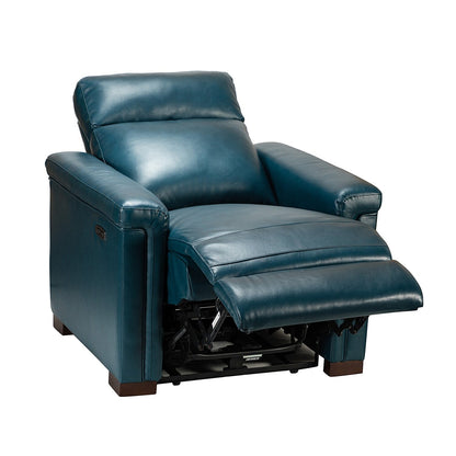 Alicia 34.65 Wide Contemporary Classic Genuine Leather Power Recliner With USB Port (Set of 2)