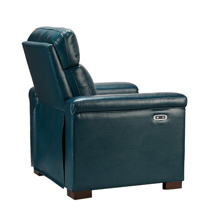 Alicia 34.65 Wide Contemporary Classic Genuine Leather Power Recliner With USB Port (Set of 2)