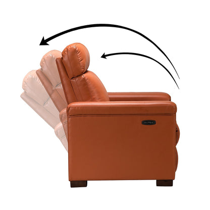 Alicia 34.65 Wide Contemporary Classic Genuine Leather Power Recliner With USB Port (Set of 2)
