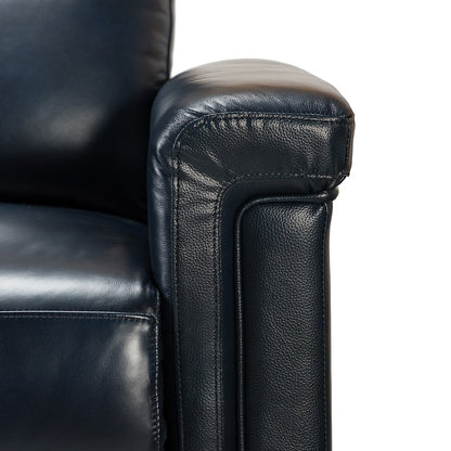 Alicia 34.65 Wide Contemporary Classic Genuine Leather Power Recliner With USB Port (Set of 2)