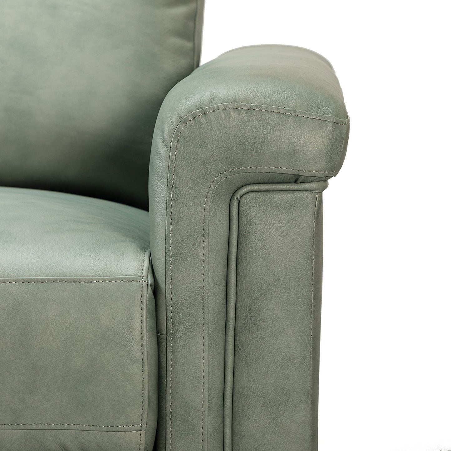 Alicia 34.65 Wide Contemporary Classic Genuine Leather Power Recliner With USB Port (Set of 2)