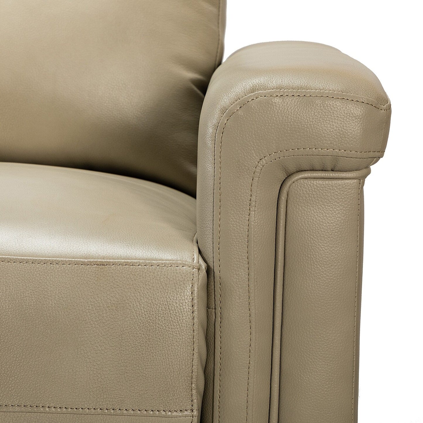 Alicia 34.65 Wide Contemporary Classic Genuine Leather Power Recliner With USB Port (Set of 2)