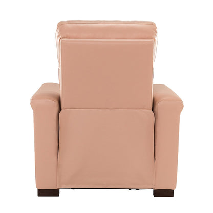 Alicia 34.65 Wide Contemporary Classic Genuine Leather Power Recliner With USB Port (Set of 2)