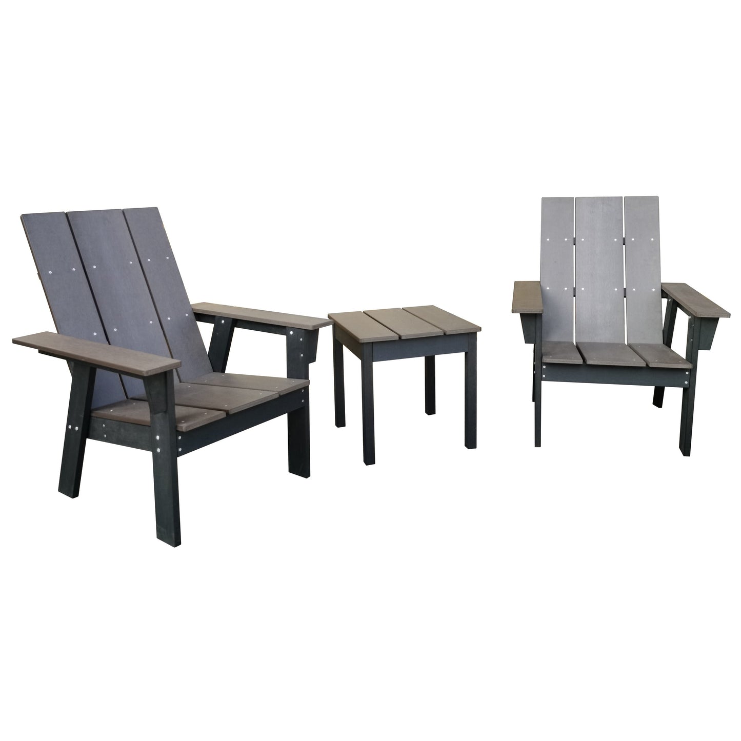 All-Weather Polystyrene Wood Layton Adirondack 3pc Set
