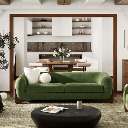 Alpine 90.5 Sherpa Upholstered Sofa
