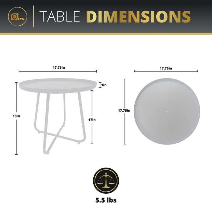 Kinger Home Olive 3-Piece Patio Bistro Table and Wicker Chairs Set - N/A