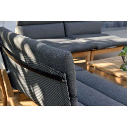 Amazonia Arnhou 6pc Outdoor Patio FSC Teak Seating Set