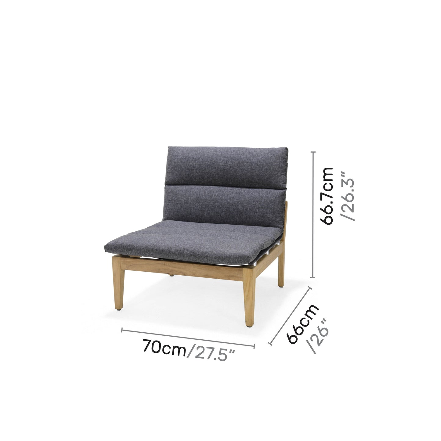 Amazonia Arnhou 6pc Outdoor Patio FSC Teak Seating Set