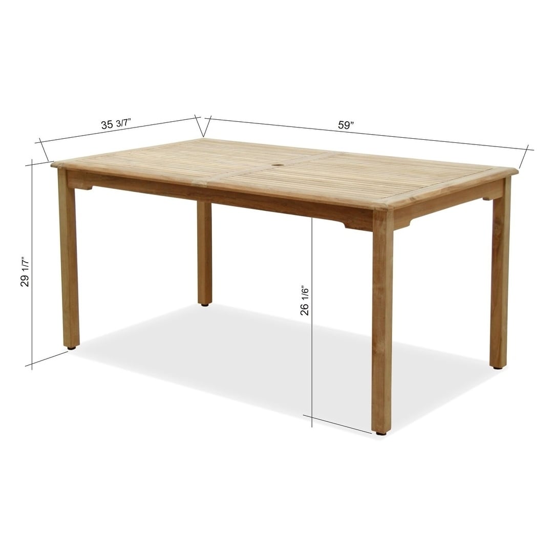 Amazonia Augusta Teak 7-piece Rectangular Dining Set - 7 piece