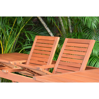 Amazonia Bonita 11 piece Extendable Rectangular Patio Dining Set