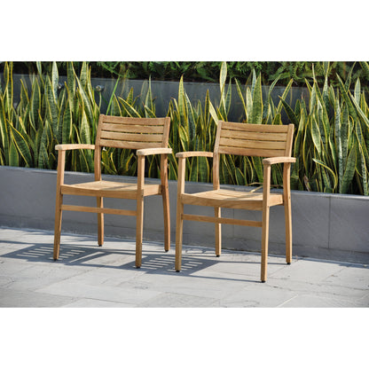 Amazonia Chiesa 11-piece Teak FSC Certified Extendable Outdoor Patio Dining Set - 11 Piece