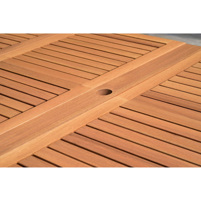 Amazonia Deluxe Hawaii Wood/ Resin 9-piece Rectangular Patio Dining Set