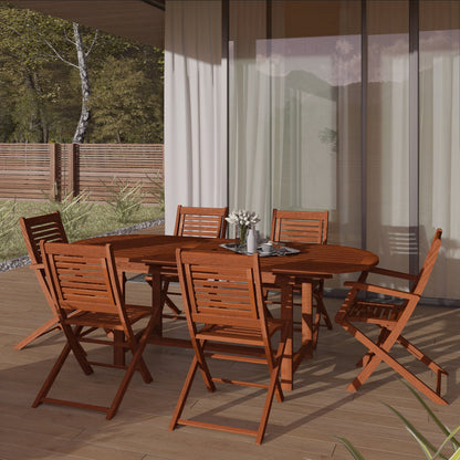 Amazonia Extendable 7-piece Patio Dining Set