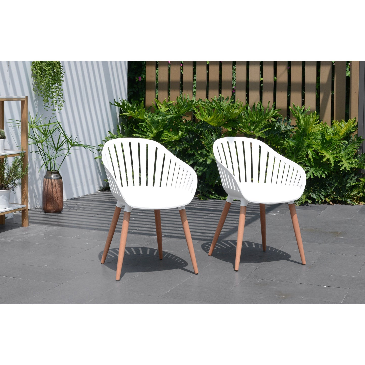 Amazonia Myers FSC Certified Wood 11pc Outdoor Dining Patio Set