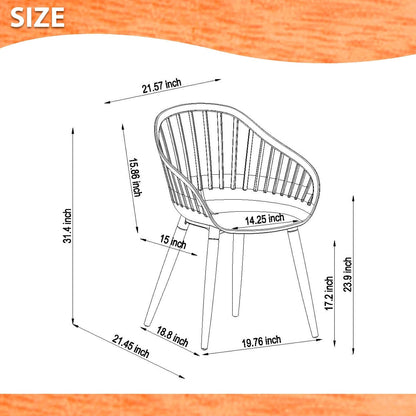 Amazonia Myers FSC Certified Wood 11pc Outdoor Dining Patio Set