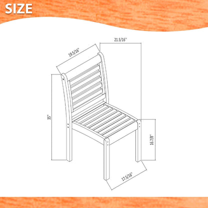 Amazonia Nadia FSC Certified Wood Outdoor Patio Extendable Dining Set