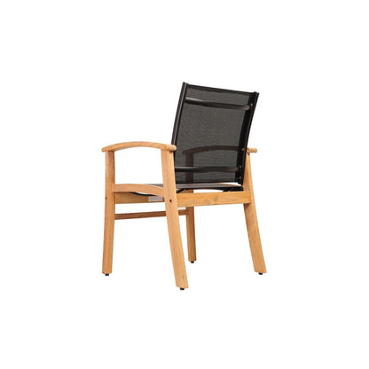 Amazonia Teak 9pc Outdoor Patio Luna Wood Dining Set - 9 Piece