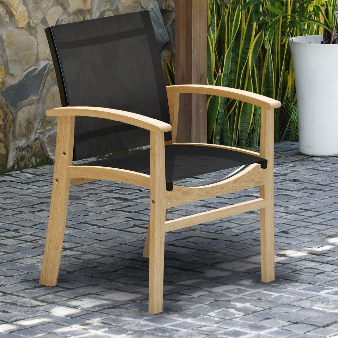 Amazonia Teak 9pc Outdoor Patio Luna Wood Dining Set - 9 Piece