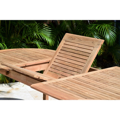Amazonia FSC Solid Teak Danielle 7 piece Outdoor Patio Dining Set - 7 Piece