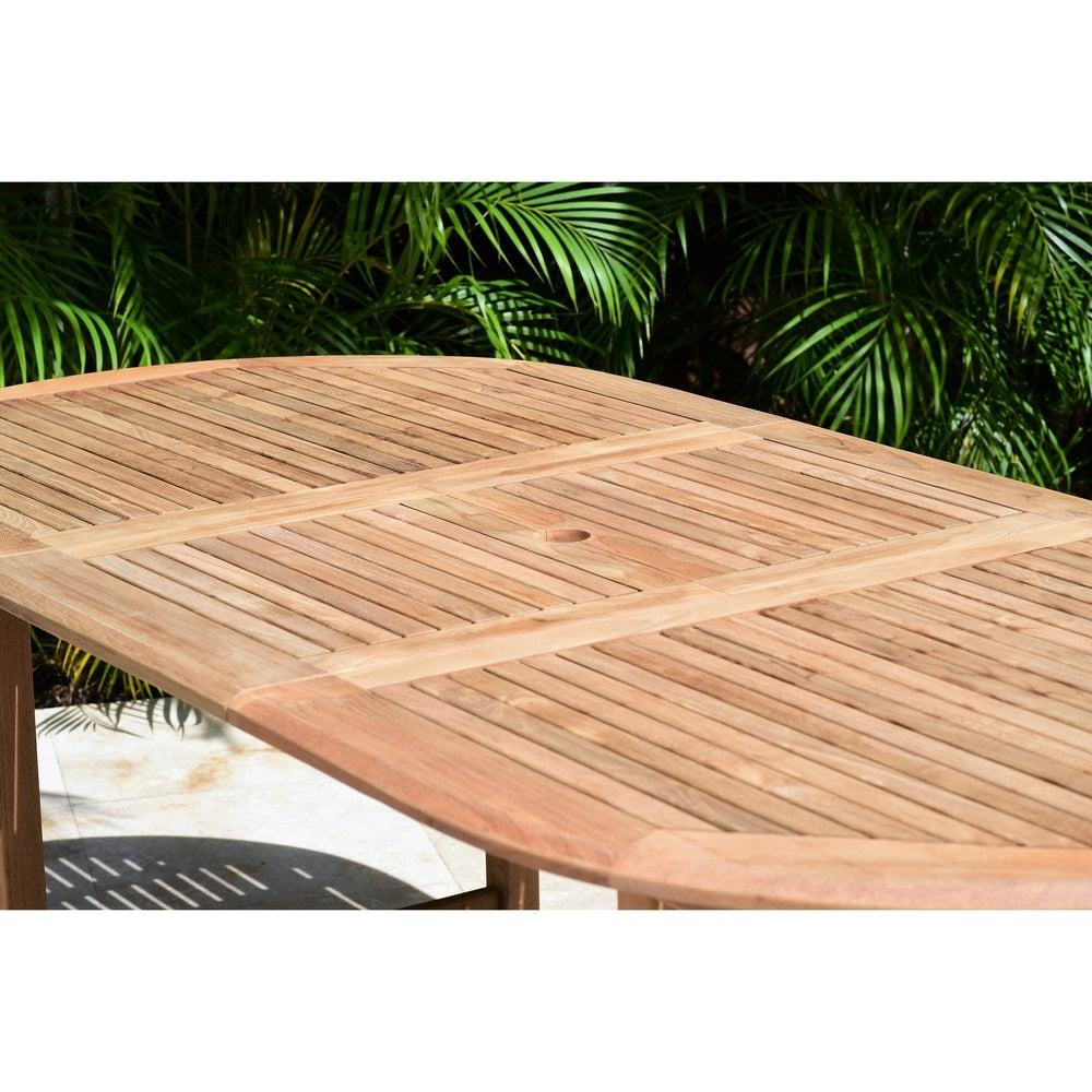 Amazonia FSC Solid Teak Danielle 7 piece Outdoor Patio Dining Set - 7 Piece