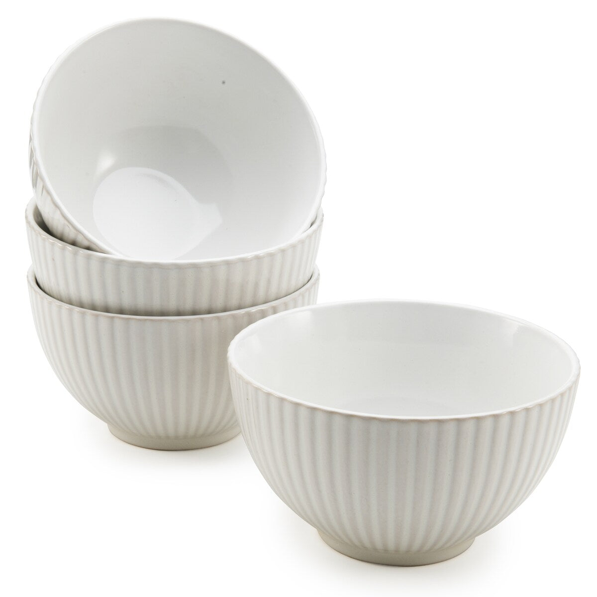 Gazella Gray Fluted Bowls