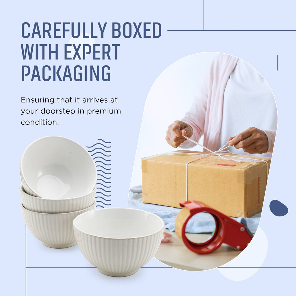Gazella Gray Fluted Bowls