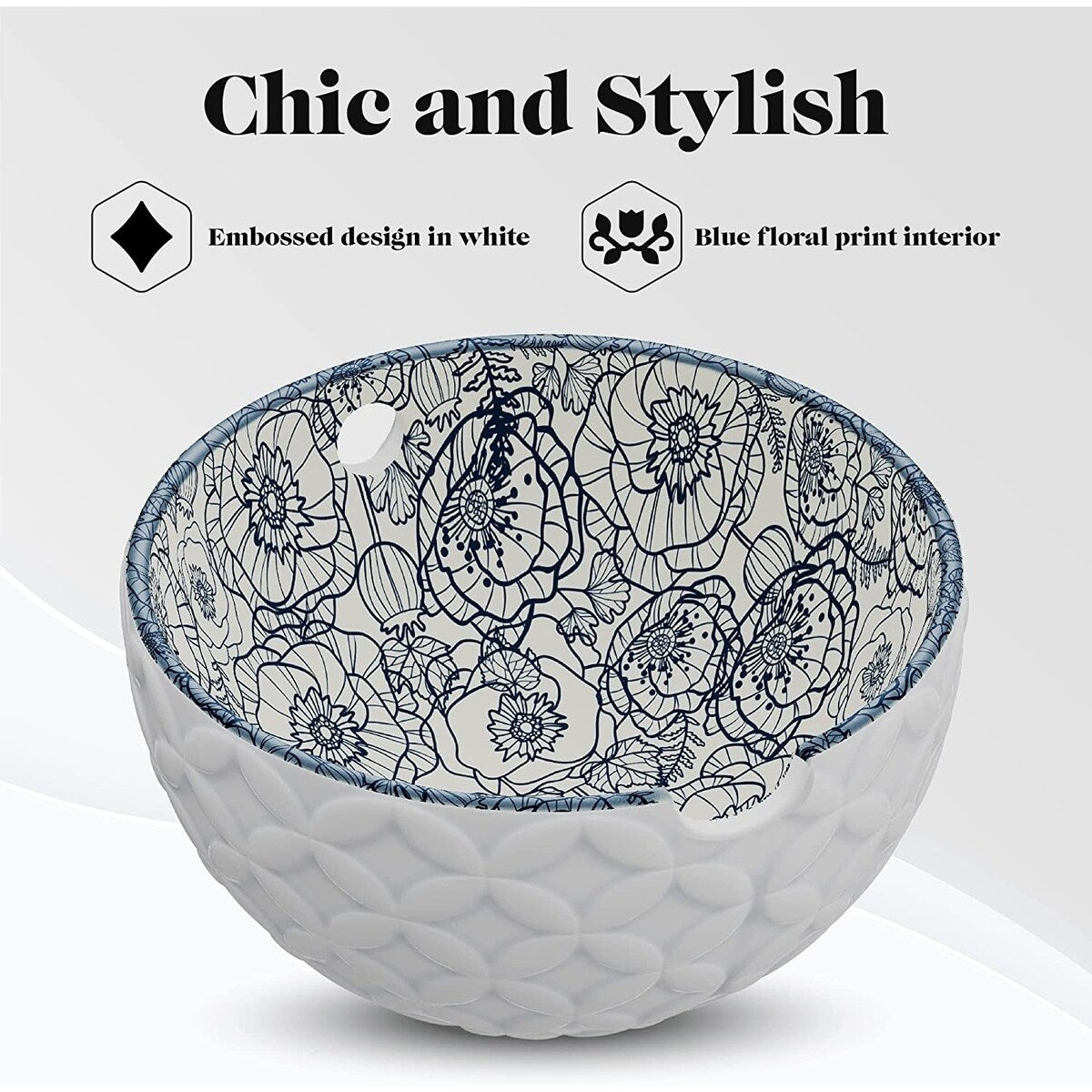American Atelier Udon Ramen Bowl w/ Chopsticks Set of 2 - 6 D 21 oz.