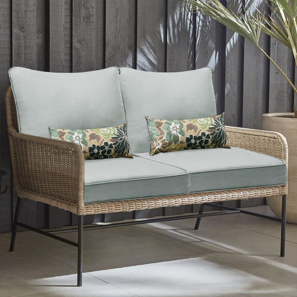 Aoodor 24 x 24 Patio Furniture Outdoor Deep Seat Cushions Set of 2