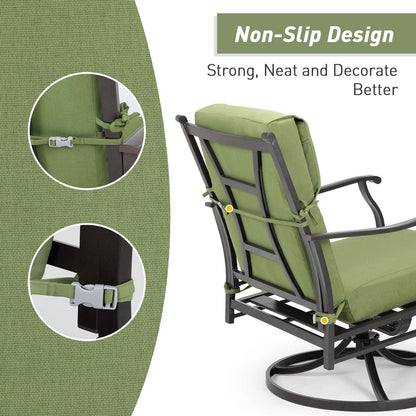 Aoodor Patio High Back Chair Cushions Set of 4, 46x21x4 Inches(Only Cushions)
