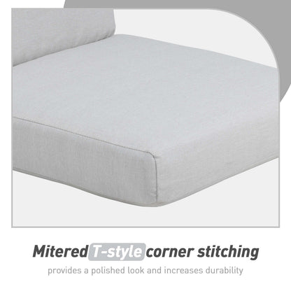 Aoodor Patio High Back Chair Cushions Set of 4, 46x21x4 Inches(Only Cushions)