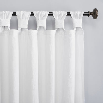 Archaeo Washed Cotton Twist Tab Curtain, Single Panel