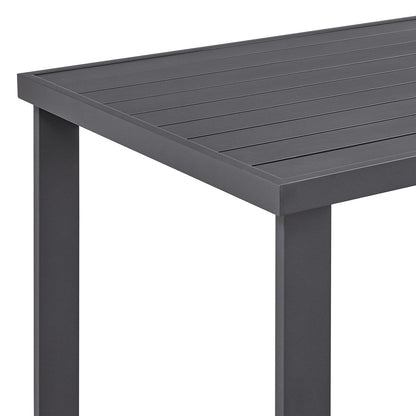 Argiope Grey Aluminum Outdoor 5-Piece Bar Height Dining Set