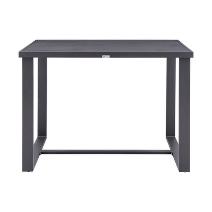 Argiope Grey Aluminum Outdoor 5-Piece Bar Height Dining Set