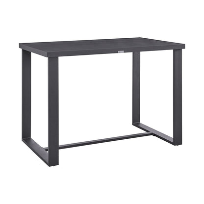 Argiope Grey Aluminum Outdoor 5-Piece Bar Height Dining Set