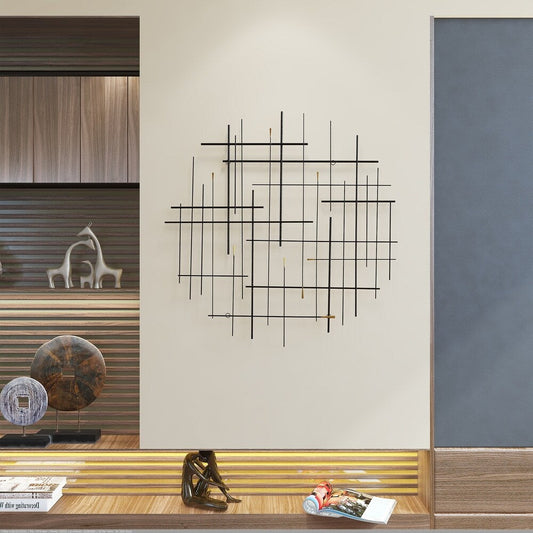 Carson Carrington Idakra Modern Metal Wall Decor - 28H x 28W x 1.5D