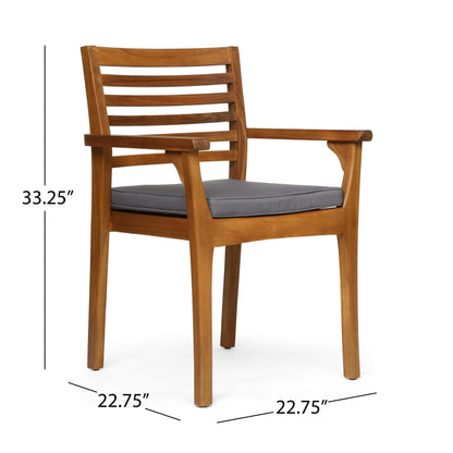 Atlantic Outdoor 8 Seater Acacia Wood Dining Set by Christopher Knight Home