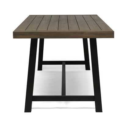 Atlantic Outdoor 8 Seater Acacia Wood Dining Set by Christopher Knight Home