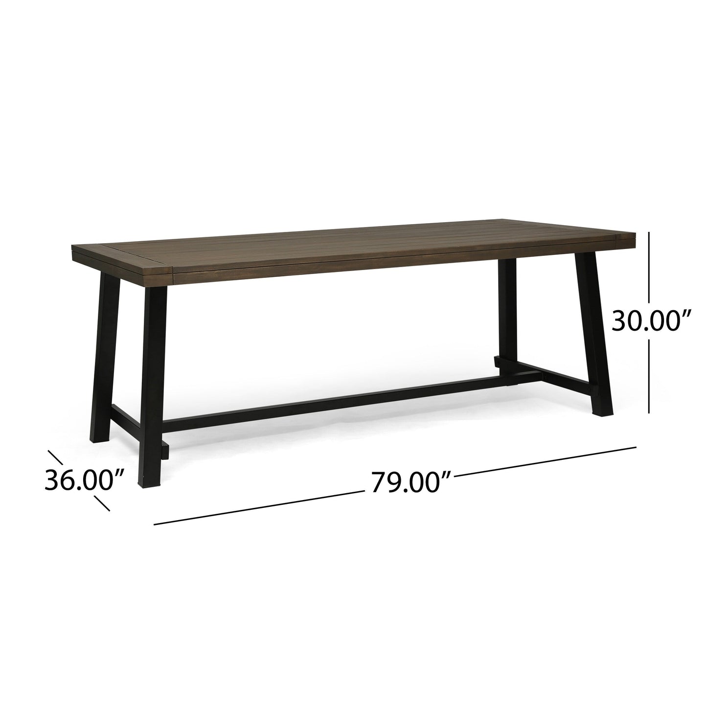 Atlantic Outdoor 8 Seater Acacia Wood Dining Set by Christopher Knight Home