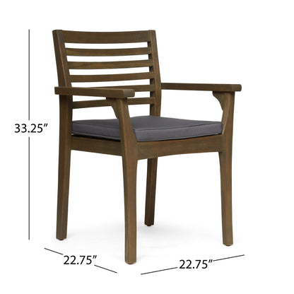 Atlantic Outdoor 8 Seater Acacia Wood Dining Set by Christopher Knight Home