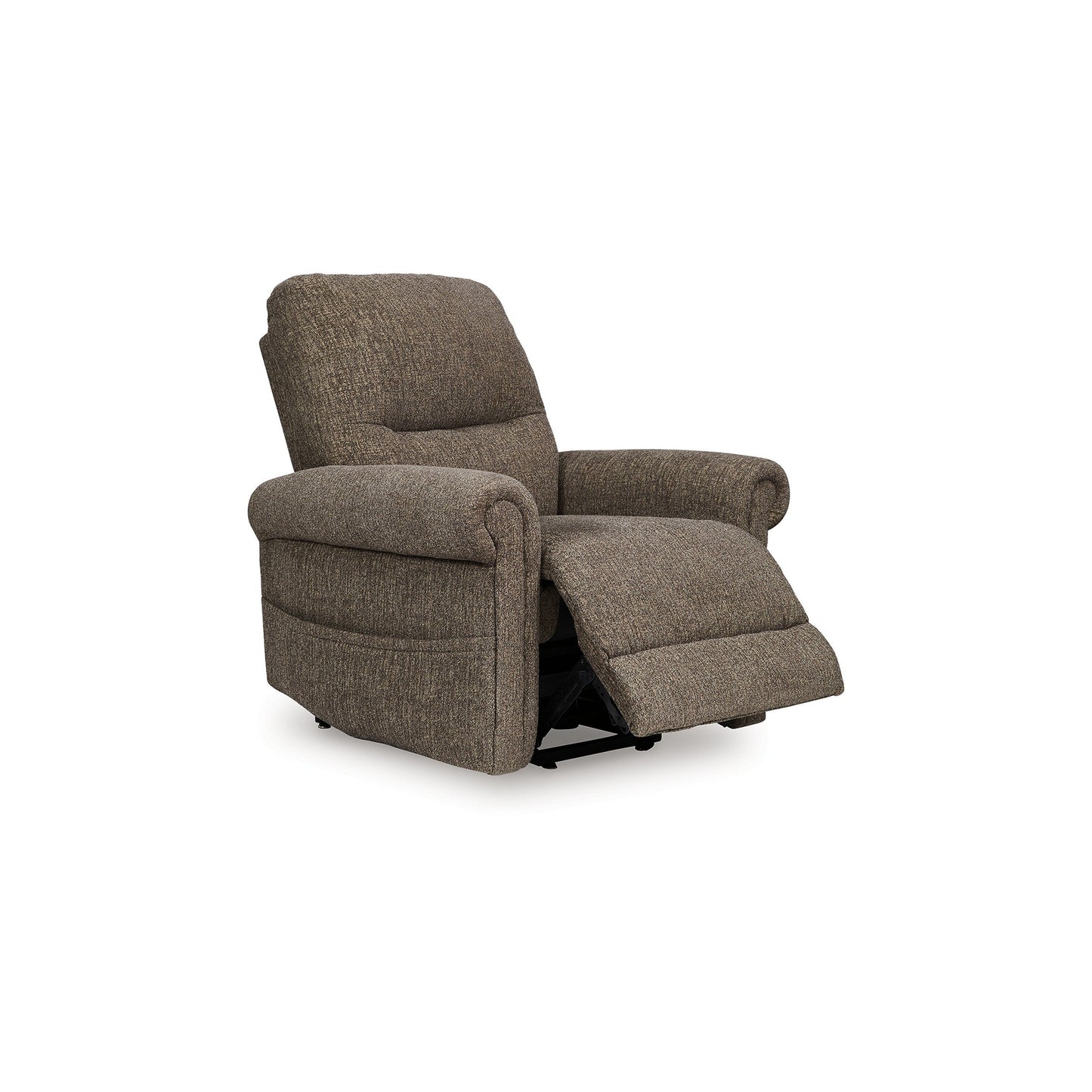Auro Power Lift Recliner Chair, Heat Massage, Taupe Brown Polyester