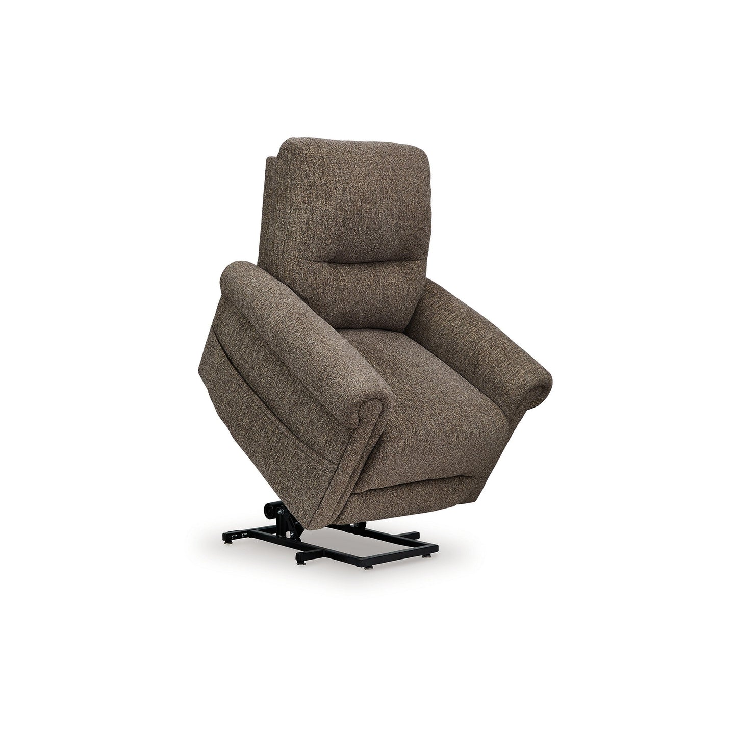 Auro Power Lift Recliner Chair, Heat Massage, Taupe Brown Polyester