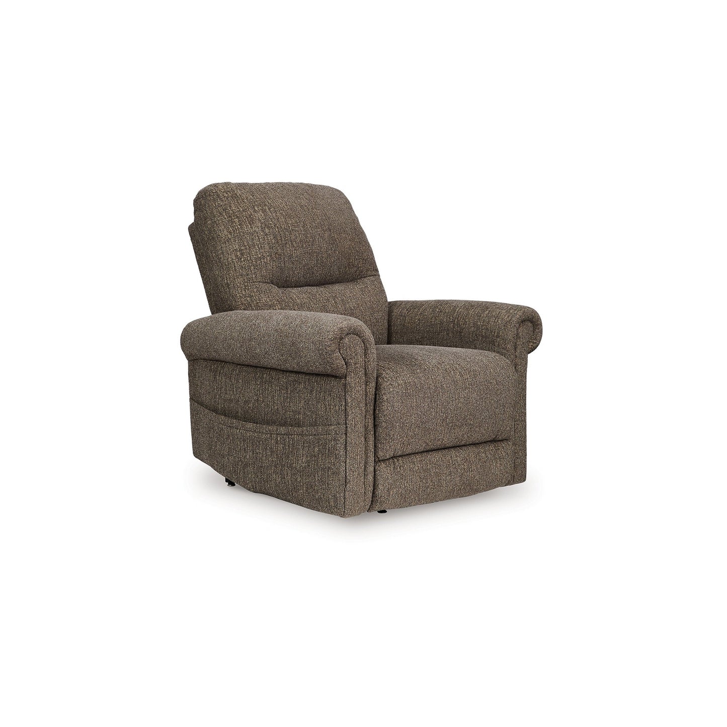 Auro Power Lift Recliner Chair, Heat Massage, Taupe Brown Polyester