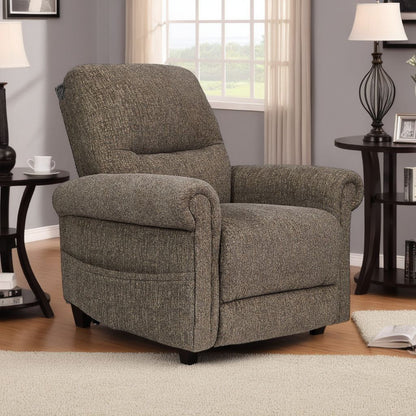 Auro Power Lift Recliner Chair, Heat Massage, Taupe Brown Polyester